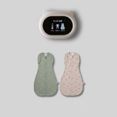 goldilocks thermometer + sleep swaddle suits