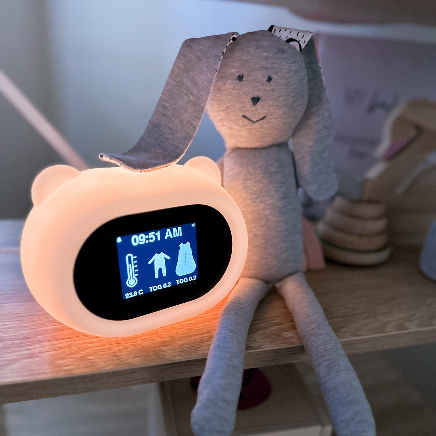 Baby Sleepwear Guide, Night Light and Thermometer