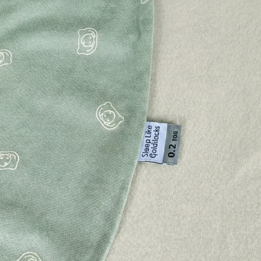 goldilocks sleep suit TOG rating tag