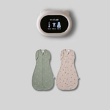 goldilocks thermometer + sleep swaddle suits