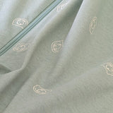 goldilocks sleep suit sage green fabric