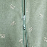 goldilocks sleep suit double zip sage green